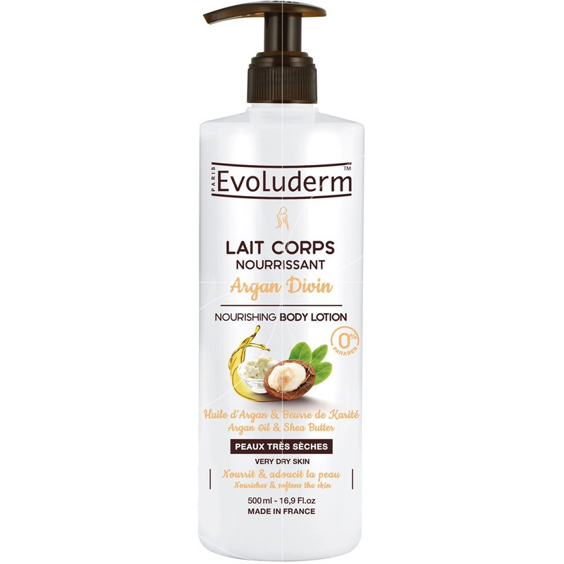 لوسیون بدن اولودرم مدل Argan Divin حجم 500 میلی لیتر