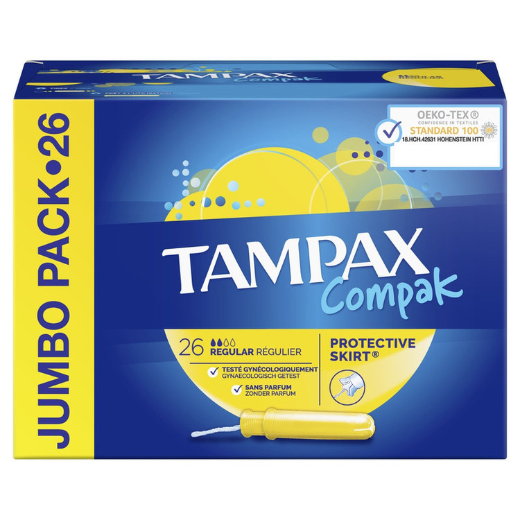 تامپون تامپکس مدل Regular Compak بسته 26 عددی
