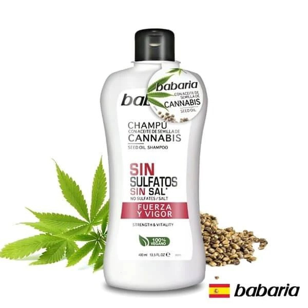 شامپو تقویت کننده مو باباریا مدل Cannabis حجم 400 میلی لیتر