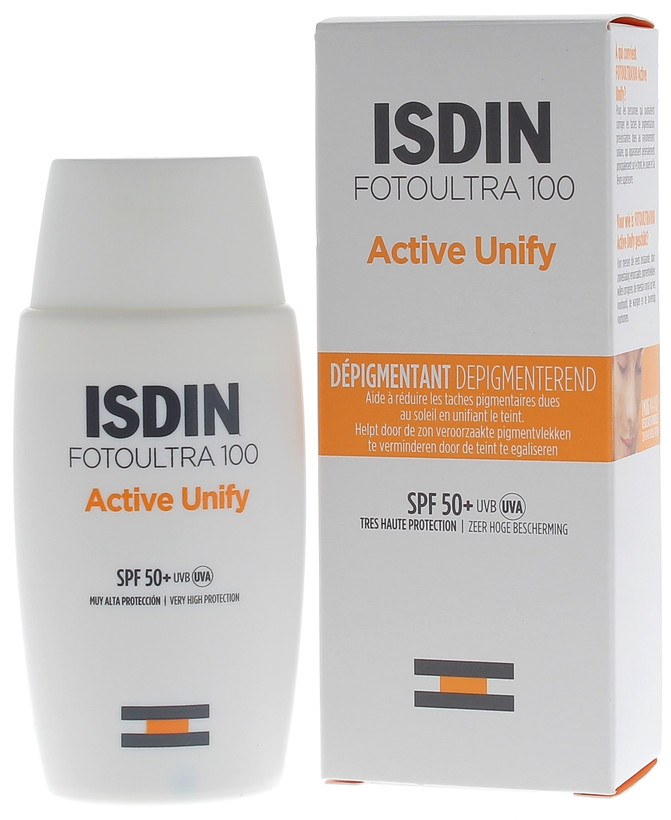 کرم ضد آفتاب ایزدین مدل Active Unify حاوی SPF50 حجم 50 میل