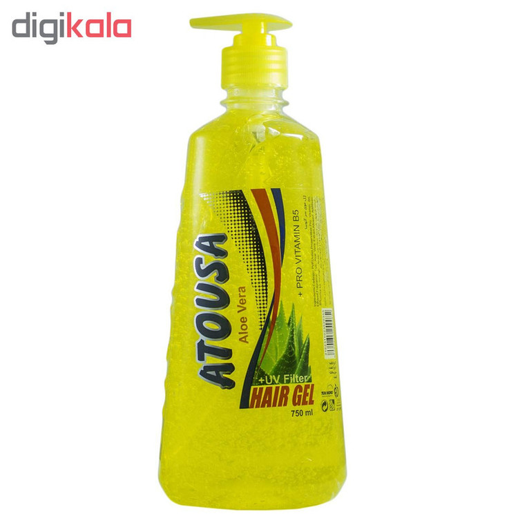 ژل مو آتوسا مدل aloe vera حجم 750 میلیلیتر