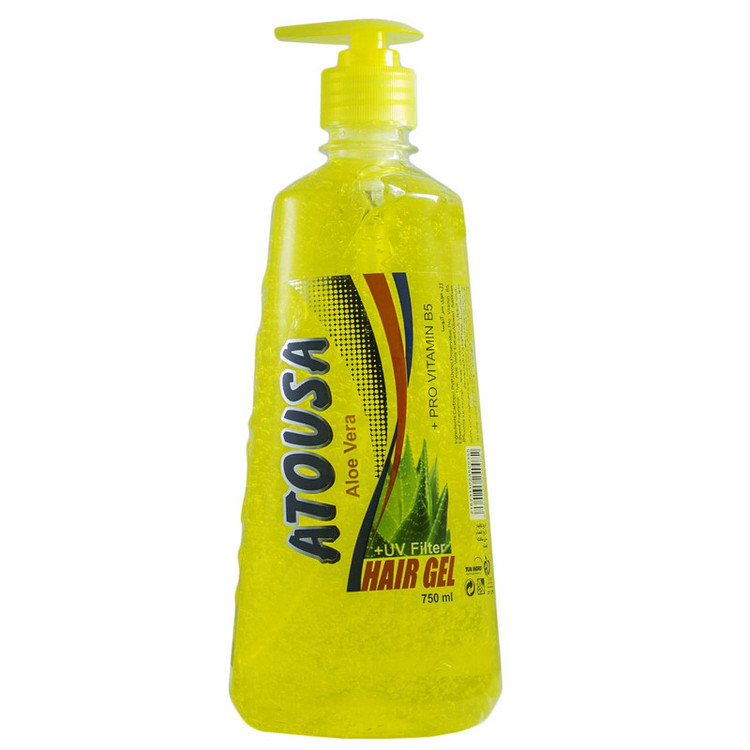 ژل مو آتوسا مدل aloe vera حجم 750 میلیلیتر