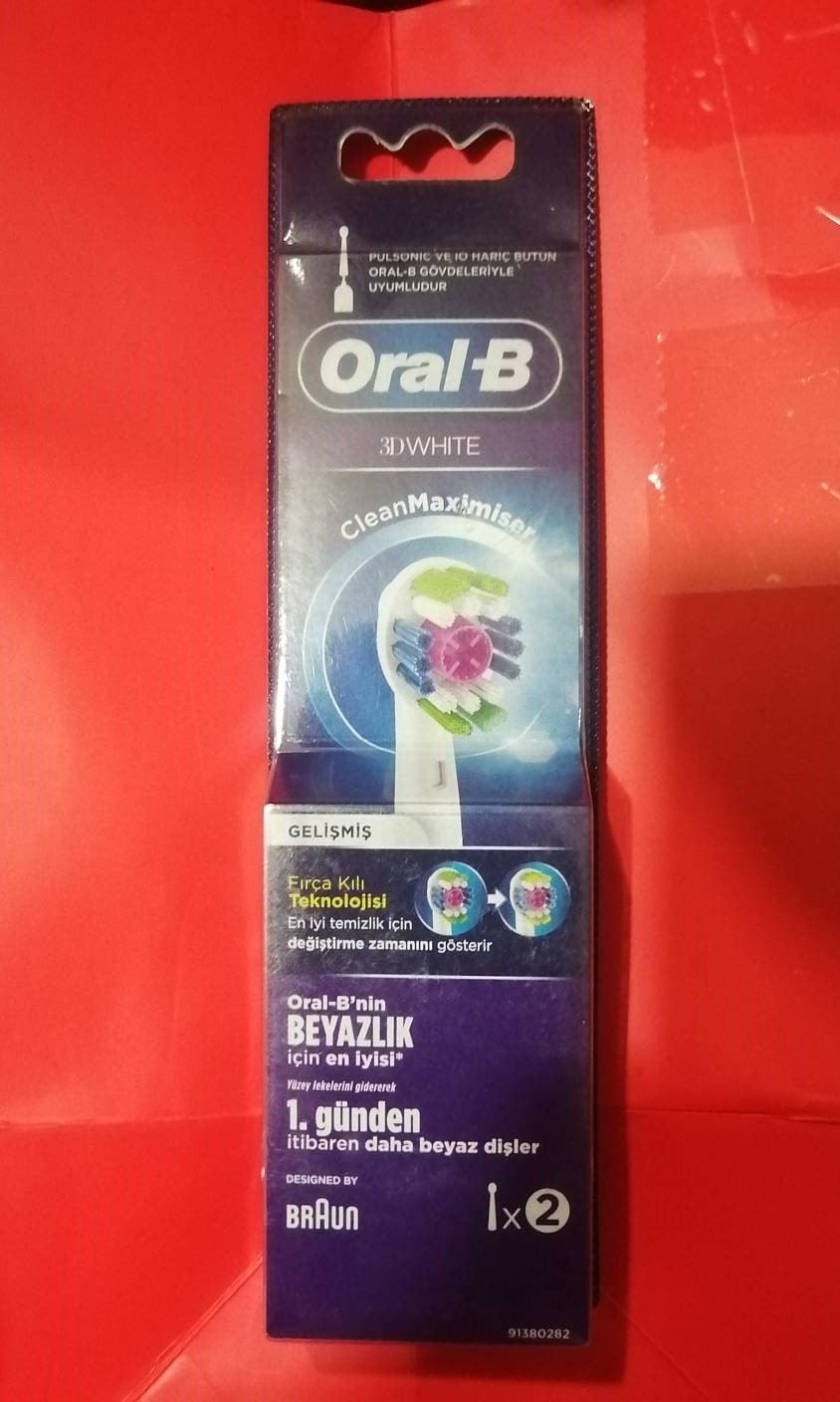 یدک مسواک برقی اورال بی مدل 3D White دو عددی